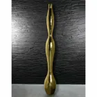 Indoor-Vase in Harz-Gold- oder Blattsilber-Finish Made in Italy - Quarto Viadurini