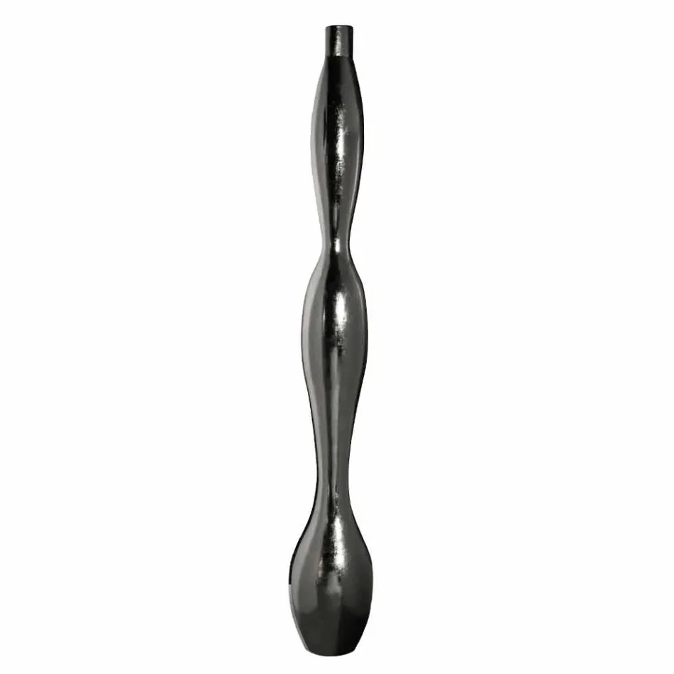 Indoor-Vase in Harz-Gold- oder Blattsilber-Finish Made in Italy - Quarto Viadurini