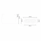 Weiße Design Vase im Innen- oder Außenbereich in drei Größen, 2 Stück - Pandora von Myyour Viadurini