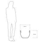 Fluoreszierende Vase für drinnen oder draußen 3 Dimensionen Made in Italy - Fluos Viadurini