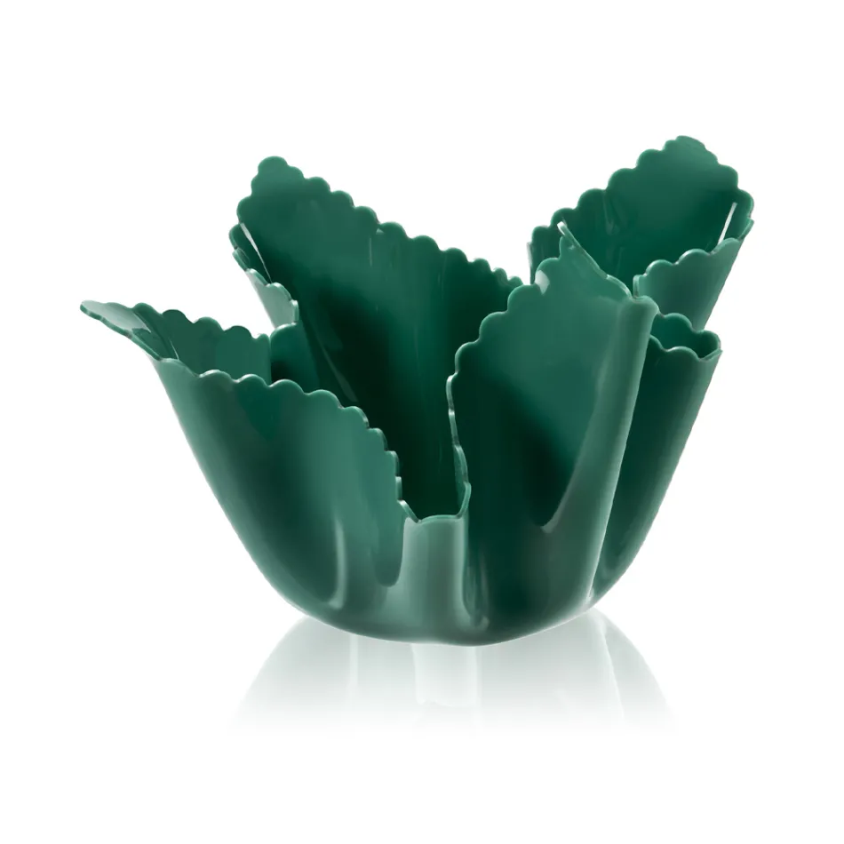 Recycelbare drapierte farbige Plexiglasvase 2 Stück 2 Größen - Gabria Viadurini