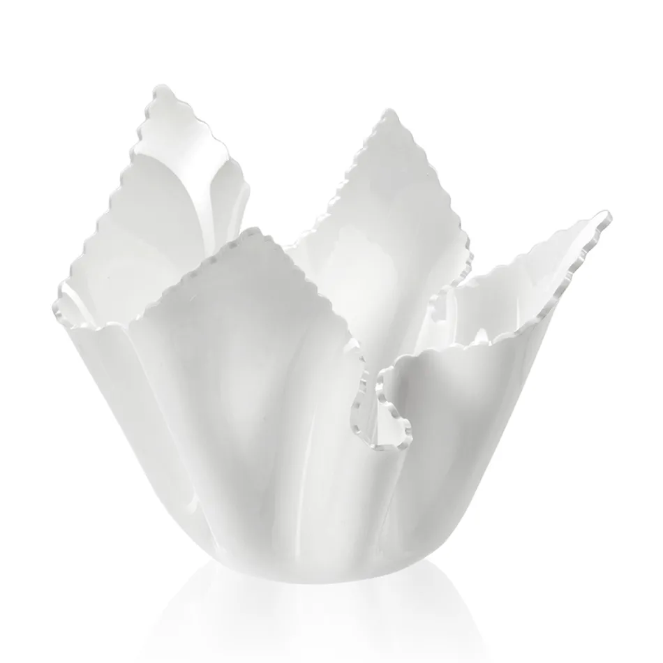 Recycelbare drapierte farbige Plexiglasvase 2 Stück 2 Größen - Gabria Viadurini