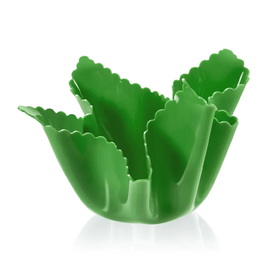 Recycelbare drapierte farbige Plexiglasvase 2 Stück 2 Größen - Gabria Viadurini