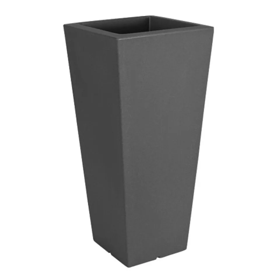 Fluofarbene quadratische Gartenvase mit Licht Made in Italy - Avanas Viadurini