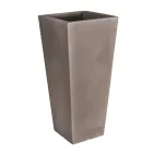 Fluofarbene quadratische Gartenvase mit Licht Made in Italy - Avanas Viadurini