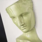 Moderne rechteckige Vase aus farbiger Keramik, handgefertigt in Italien - Lucas Viadurini