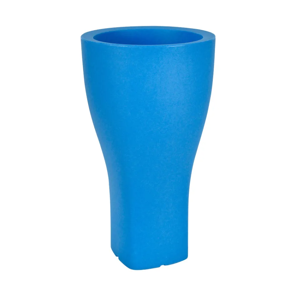 Runder farbiger Gartentopf aus Polyethylen Made in Italy - Tremont Viadurini