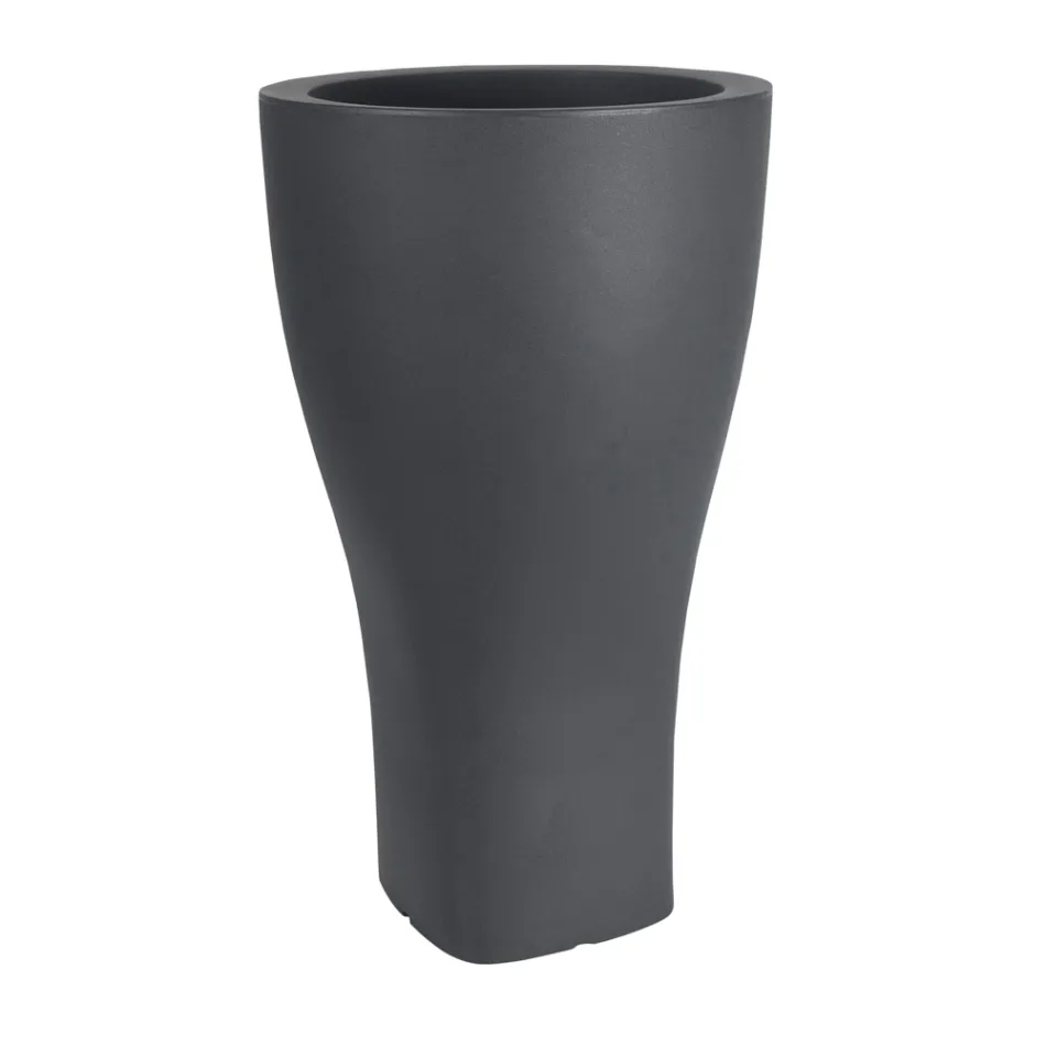 Runder farbiger Gartentopf aus Polyethylen Made in Italy - Tremont Viadurini