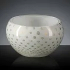 Runde Indoor-Vase aus farbigem Muranoglas Made in Italy - Asper Viadurini