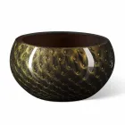 Runde Indoor-Vase aus farbigem Muranoglas Made in Italy - Asper Viadurini