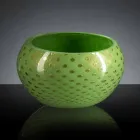 Runde Indoor-Vase aus farbigem Muranoglas Made in Italy - Asper Viadurini