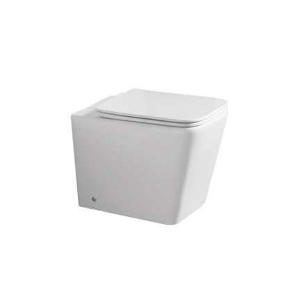 Boden-WC mit sanft schließendem Keramiksitz und modernem Design – Giunco Viadurini