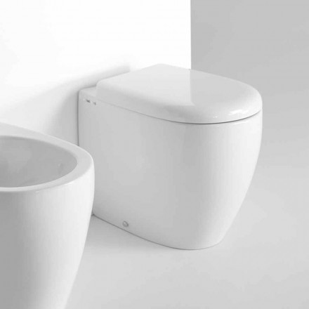 Modernes Design Boden-WC in farbiger Keramik Made in Italy - Lauretta Viadurini