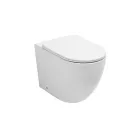 Boden-WC mit Soft-Close-Sitz aus weißer Keramik - Elm Viadurini
