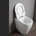 Oleander Keramik-WC mit ausziehbarer Spülung und Soft-Close-Sitz Viadurini