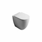 Modernes Design weiß Keramik WC Schüssel Shine Square H50 Randlos Viadurini
