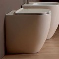 Moderne Toilettenschüssel aus weißer Keramik Shine Square H50 Rimless