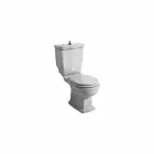 Weiße Keramik-Monobloc-Toilettenschüssel Style 72x36 cm, hergestellt in Italien Viadurini