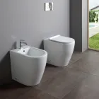 Spülrandloses WC mit Soft-Close-Keramiksitz – Oleander Viadurini