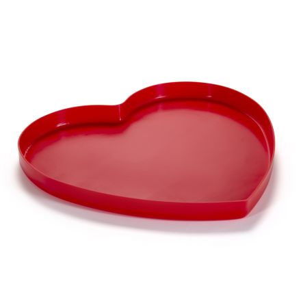 Herzförmiges Tablett aus Plexiglas in 2 Größen Made in Italy - Heartray Viadurini