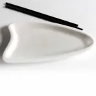 Handgefertigtes Küchentablett aus weißem Carrara-Marmor Made in Italy - Portos Viadurini