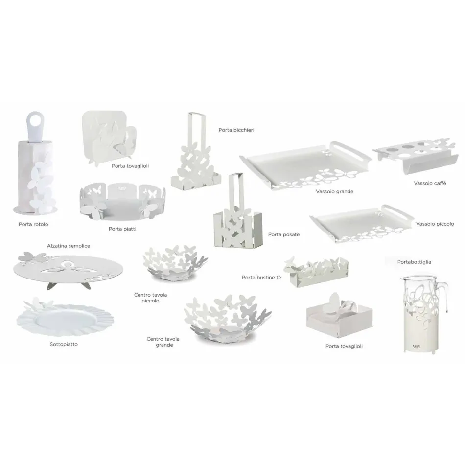 Eisendes Design Serviertablett, italienische Handwerksproduktion - Leiden Viadurini