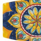 Abgerundetes rechteckiges Design-Tablett in Dolomitfarben-Dekorationen - Cabria Viadurini