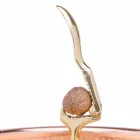 Handgemachte verzinnte Kupfer Nussknacker Tablett 28 cm - Paronzo Viadurini