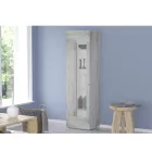 Design-Wohnzimmervitrine in Weiß, Anthrazit oder Betonholz - Suzana Viadurini