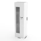 Design-Wohnzimmervitrine in Weiß, Anthrazit oder Betonholz - Suzana Viadurini