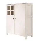 Vitrinenstruktur für das Wohnzimmer aus massivem Tannenholz Made in Italy - Pascual Viadurini