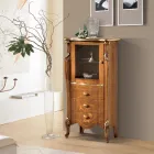 Wohnzimmervitrine mit 1 Glastür und 3 Schubladen Made in Italy - London Viadurini