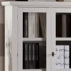 Holzvitrine mit 1 Schublade, 2 Türen und 2 Regalen, hergestellt in Italien – Nanna Viadurini