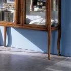 Vitrine aus massivem Toulipier-Holz, hergestellt in Italien – Chantico Viadurini