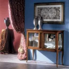 Vitrine aus massivem Toulipier-Holz, hergestellt in Italien – Chantico Viadurini