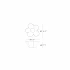 Vondom Agatha Pflanzer des modernen im Freien farbigen Polyäthylenentwurfs Viadurini