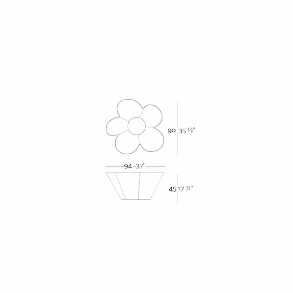 Vondom Agatha Pflanzer des modernen im Freien farbigen Polyäthylenentwurfs Viadurini