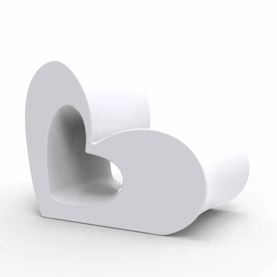 Vondom Agatha moderner Design-Außensessel aus farbigem Polyethylen Viadurini