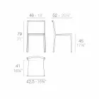 Stapelbarer Gartenstuhl Vondom Quartz mit modernem Design Viadurini