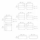 Vondom Ulm Komposition Taupe Design Garten Lounge Viadurini